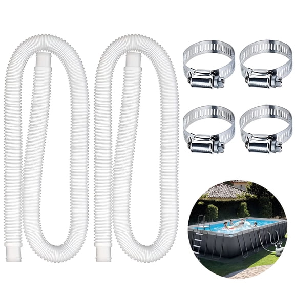 HIBIBUD 1.25 Inches Pool Hoses for Above Ground Pools,1.25" Diameter Pool Pump Replacement Hose 59" Long Filter Pump Hose