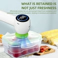 thumbnail image 4 of Mistaha Portable Vacuum Sealer with LCD Display & Type-C Charging - Green White, Automatic Food Saver Machine with 3.5L Flow Rate & -60KPa Negative Pressure, Rechargeable Sealing Machine, 4 of 7