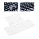 thumbnail image 5 of Pegatinas laterales para teclado de altura DSA para teclas de membrana mecánicas de escritorio, fáciles de usar blanco negro, 5 of 8