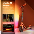 thumbnail image 4 of R2 Pro 150W Electric Scooter for Kid Age 5-12, 3 Speed Gears Max 10Mph, Magnetic Charging, Adjustable Height, 3 Color Pedal Lights, Orange, 4 of 10