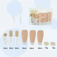 thumbnail image 2 of Unique Bargains 8 Pcs Travel Container Set Portable Travel Bottles Set Nude Beige, 2 of 6