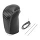 thumbnail image 1 of Cubierta de Pomo de Cambio de Marcha Unique Bargains Protector de Manija de Cambio para Nissan Rogue Sport 2017-2022 Fibra de Carbono Negra Cuero Sintético Gris 1 Pc Antideslizante, 1 of 6