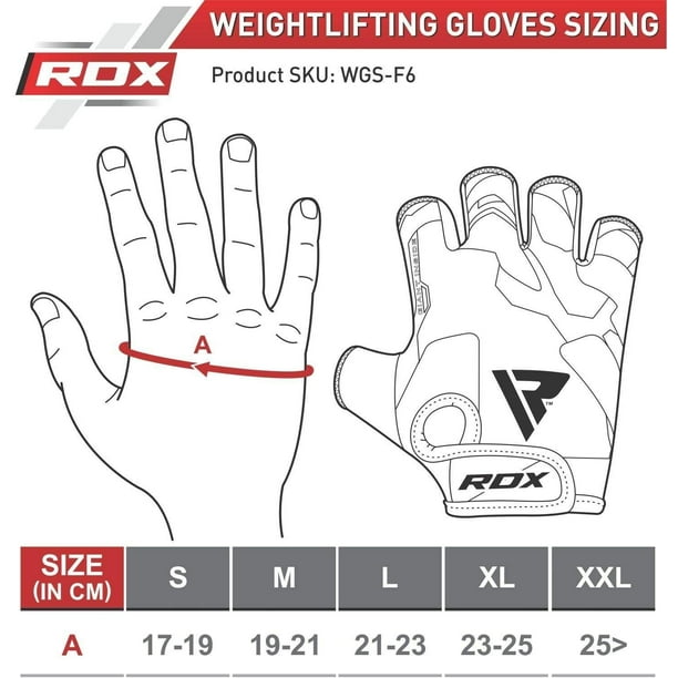RDX Weight Lifting Gloves Fitness Workout, Anti Slip Padded Palm Grip  Protection Elasticated Breathable Men Women Gym Home Bodybuilding Strength  Training Equipment Half Finger 
