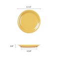 thumbnail image 2 of Excellante Color Yellow Melamine Dinnerware Collection 6.5 Inch Narrow Rim Round Plate, Comes in Dozen, 2 of 4
