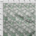 thumbnail image 2 of oneOone Polyester Spandex Dusty Teal Green Fabric Florals Dress Material Fabric Print Fabric By The Yard 56 Inch Wide-7FM, 2 of 4