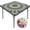 Teal, variant on Square Tablecloth with Elastic Waterproof Outdoor Card Table Cover Fitted Table Cloth Fit 36x36 Inch Kitchen Patio Dinning (Teal, M (36"x36"))