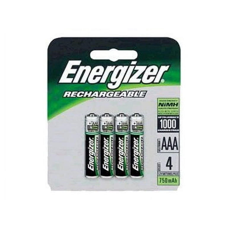 Energizer Rechargeable AAA Batteries (4 Pack), Triple A Batteries