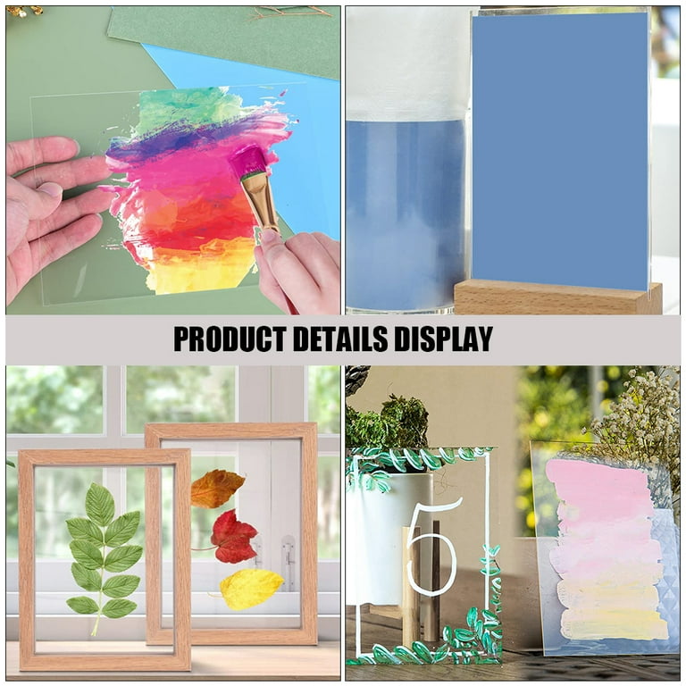 Black Acrylic Blank Sheets – 2 Pack, 8x10 Inches, For DIY Crafts, Signs, Painting, And Christmas Decor