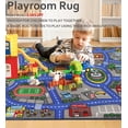 thumbnail image 4 of ORGOWEL Kids Carpet Playmat Area Rug Car Mat Play Rug for Playroom Educational Car Mat Machine Washable Non-Slip Kids Rug for Bedroom, Living Room,39.4"x63",Blue, 4 of 7