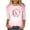 A1 Colorful, variant on BODOAO Breast Cancer Awareness Graphic Tee for Women, Floral Ribbon Sparkle Print, 3/4 Sleeve Crew Neck Shirt for October Support Events, Fundraisers and Everyday Wear Colorful L