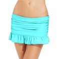 thumbnail image 1 of Island Escape Womens Ruffled Skirtini Skirt Swim Bottom, Blue, 8, 1 of 2