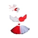 thumbnail image 3 of Disfraces de ángel para niñas, diadema, disfraz de princesa, faldas tutú para escenario Rojo blanco, 3 of 9