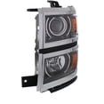 thumbnail image 5 of For Chevy Silverado 1500 2014 2015 Headlight Assembly Driver Side | With Projector | Chrome | High Country/LTZ | Replacement For GM2502389 | 84036798, 5 of 6