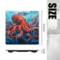 thumbnail image 2 of Bathroom Scale, Highly Accurate Digital Body Scale,Precisely Measures Weight up to 400 lbs-Vibrant Red Octopus Gracefully Swimming In The Deep Blue Ocean, 2 of 4