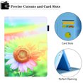 thumbnail image 3 of iPad 10.2" Case 8th 7th Generation, iPad Air 3rd Gen Case 10.5", Allytech PU Leather Flip Kickstand Auto Sleep Wake Shockproof Anti-scratch Magnetic Case Cover for Apple iPad 10.2",Sunflower, 3 of 6