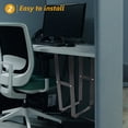 thumbnail image 4 of Miangastore 1 Set PC Mount Carbon Steel Adjustable Under Desk Computer Tower Mount Supply, 4 of 9