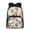 Colorful Paw Print, variant on chaqlin Rainbow Flowers Girls School Backpack with Lunch Box Ages 5-9 17 Inch Lightweight Knapsack with Side Pockets Cooler Lunch Bags for Camping Elementary School Bags 2 in 1