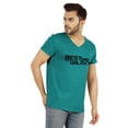 thumbnail image 2 of Inkmeso V-Neck Tee Shirt For Men Graphic Print Best Dad In The Galaxy Tshirt For Father's Day Gift Jersey Shirt, 2 of 6