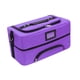 thumbnail image 3 of Bolsa de maquillaje de gran capacidad, organizador de esmaltes de uñas para mujeres maquilladoras. púrpura, 3 of 9