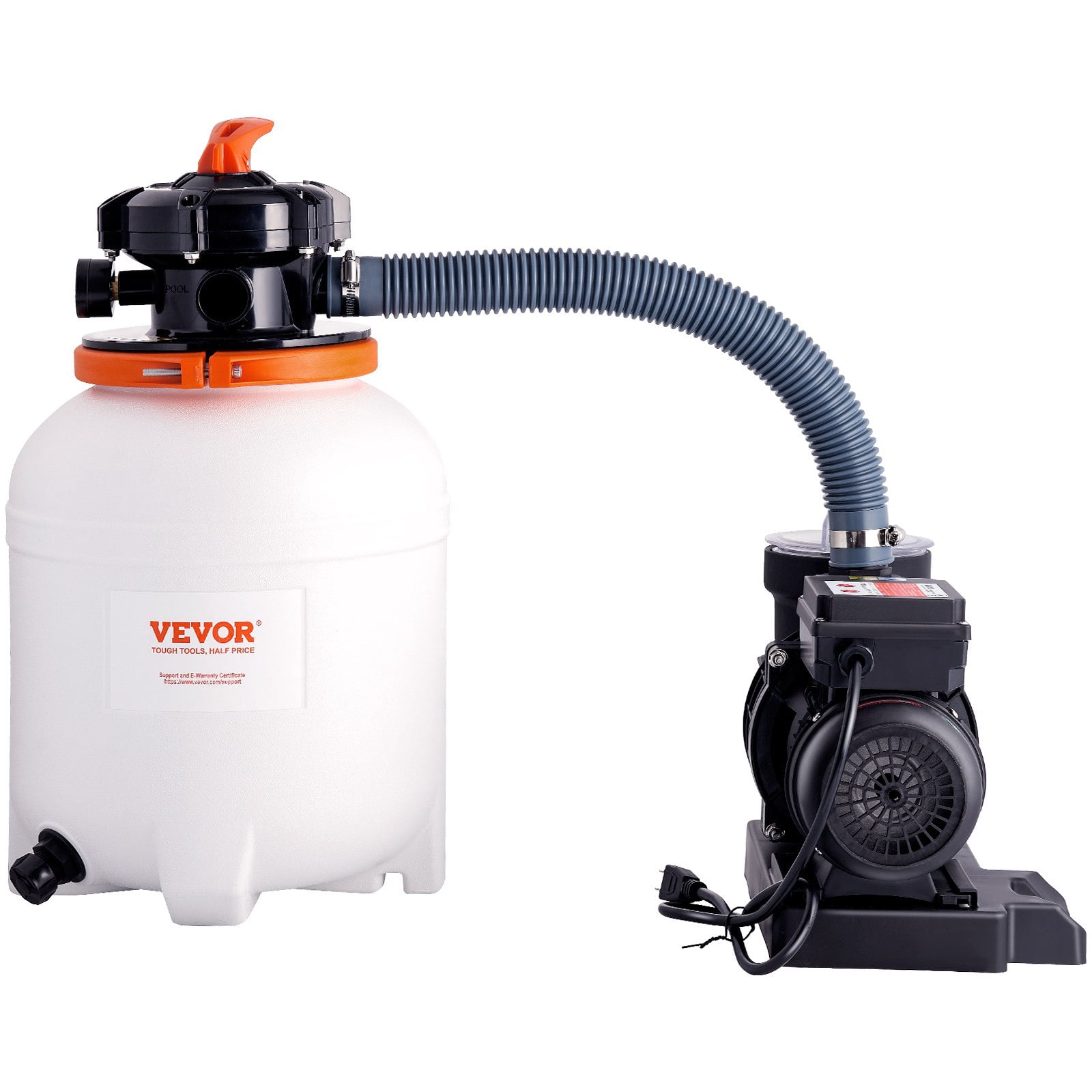 VEVOR 12-inch 3000 GPH Sand Filter Pump, 1/2 HP, Complete Pool System