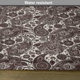 thumbnail image 6 of Ambesonne Ethnic Place Mats Set of 4, Traditional Folk Retro, Standard Size, Black Cream, 6 of 6