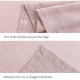 thumbnail image 6 of Lux Faux Linen Table Cloth with Slubby Yarn Textured Weaves Wrinkle Free Anti-Shrink Soft Tablecloth Decorative Table Cover for Outdoor and Indoor Use Rectangle 60 x 102 Inch Blush, 6 of 6