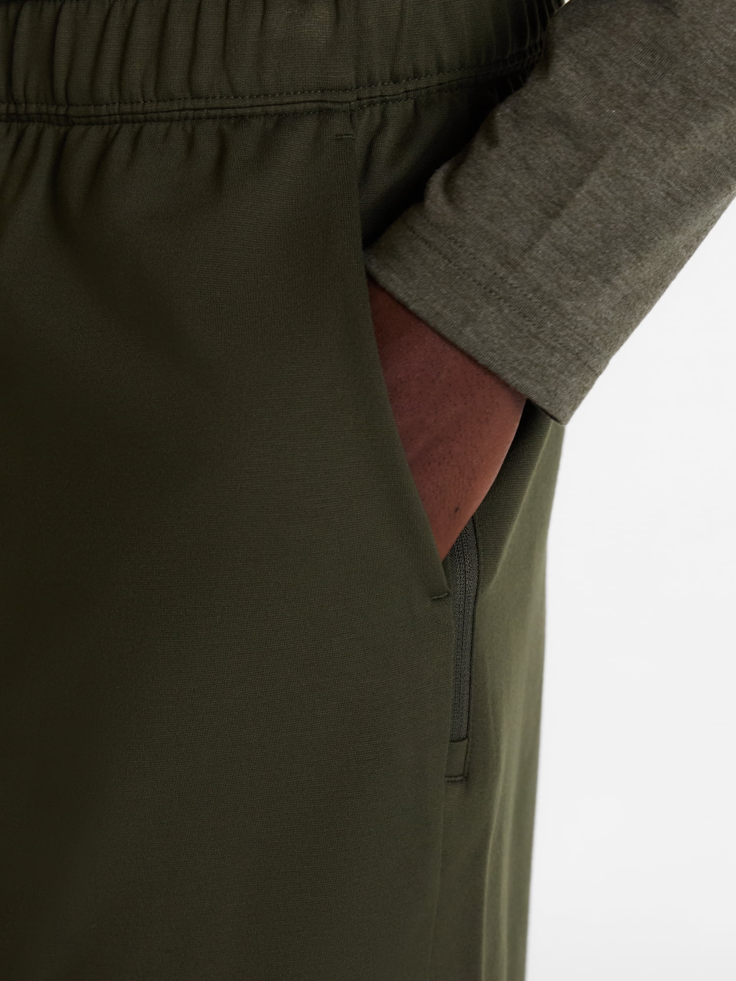 Athletic Works Men's and Big Men's Ponte Knit Shorts, Sizes XS-3XL