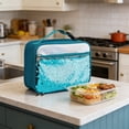 thumbnail image 1 of Dvkptbk insulated lunch bag Fashionable Outdoor Hand Sequin Lunch Bag Modern Portable Insulated Picnic Lunch Box Bag, 1 of 6
