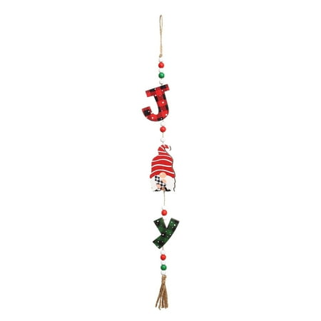 

Christmas Garland Indoor Christmas Decorations Wooden Old Man Small Pendant