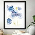 thumbnail image 3 of Giant Art 24x32 Delicate Poppies II Blue Matted and Framed in Multi-Color, 3 of 3