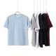 thumbnail image 3 of Heavyweight 240g Cooling Mercerized Cotton Solid Color Crew Neck Short Sleeve Men's Trendy Brand Cooling Loose Casual Basic T-Shirt, 3 of 4