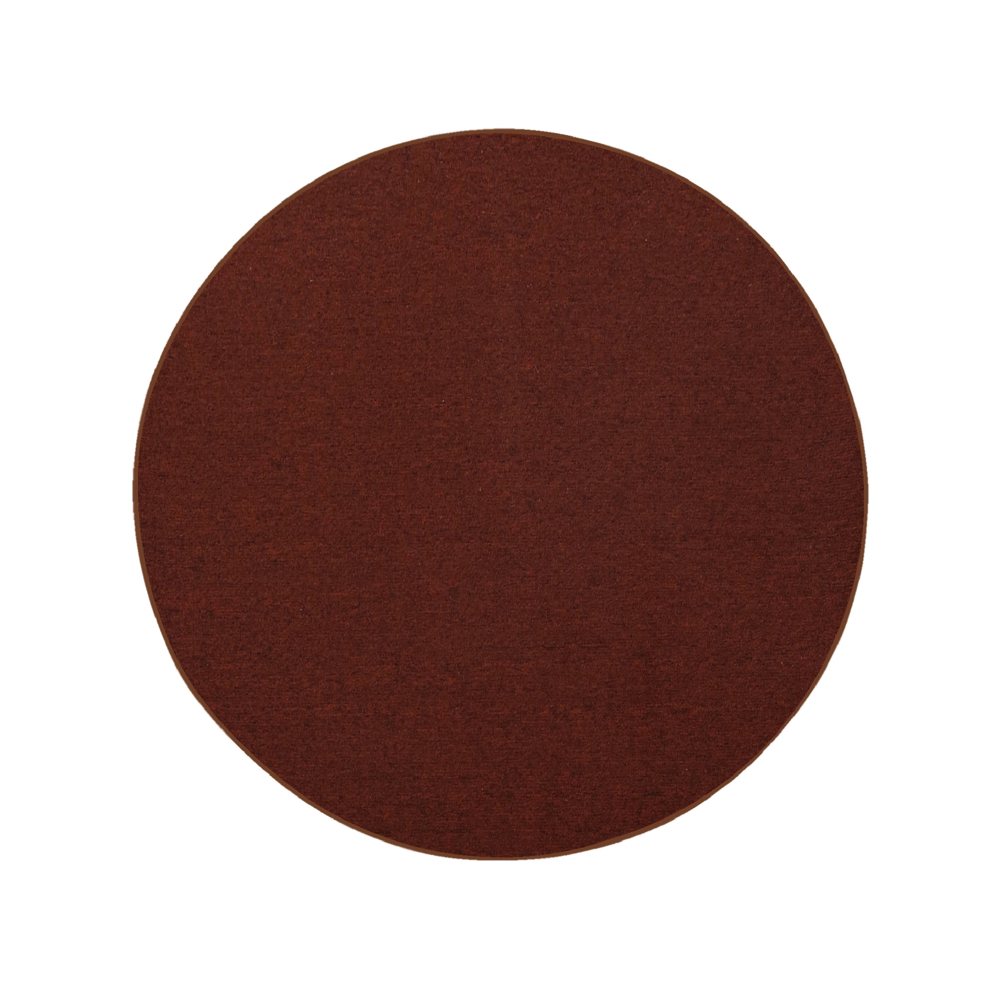 Furnish My Place Modern Indoor/Outdoor Commercial Solid Color Rug Rust, 5' Round, Pet and Kids