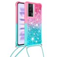 thumbnail image 2 of Funda para Xiaomi POCO F5 Pro 5G Brillantina Líquida Divertida Reluciente y con Cristales en Movimiento Cuerpo Cruzado con Cordón Ajustable, 2 of 5
