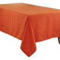 thumbnail image 4 of Fennco Styles Classic Everyday Design Solid Color Tablecloth 84" W X 84" L - Pumpkin Table Cover for Home Décor, Baquets, Family Gathering and Special Occasion, 4 of 5