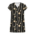 thumbnail image 5 of cocolona Womens Summer Silk Satin Tops Plus Size V Neck Short Sleeve T-shirt Fashion Casual Cute Print Tees Blouses, 5 of 6