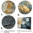thumbnail image 3 of Designart "Lightning Electric Veins Collage III" Modern Floater Framed Wall Art Living Room, 3 of 7