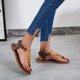thumbnail image 4 of Sandalias de mujer, zapatos frescos de verano, zapatos de playa, sandalias de pellizco de estilo romano de tacón plano Wmkox8yii  shjk2019, 4 of 8