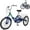 Blue, variant on MOPHOTO Folding Adult Tricycle 7-Speed, 20" Three Wheel Cruiser Bike with Basket, Foldable Tricycle for Women, Men, Seniors,Fold up Adult tricycle
