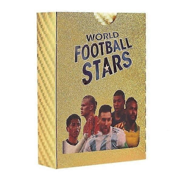 Football Gold Card 50 Cards Funny Cards Children's Toys, collectible cards, kids toys.