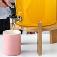 thumbnail image 5 of Reemplazo para dispensador de bebidas, espiga de metal resistente y duradera, acero inoxidable, níquel cepillado, sistemas de filtro de gravedad (mango negro), 5 of 5