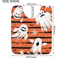 thumbnail image 3 of Dreamtimes Bathroom Rug Mats Halloween Decor Orange Print, Bath Mats for Bathroom Non-Slip Super Soft Absorbent Microfiber Bath Rugs, Bathroom Rugs for Bathroom Floor, Tub and Shower, 17.3"x13.4", 3 of 4