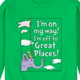 thumbnail image 3 of Dr. Seuss - I'm On My Way - Men's Crew Neck Fleece Pullover, 3 of 6