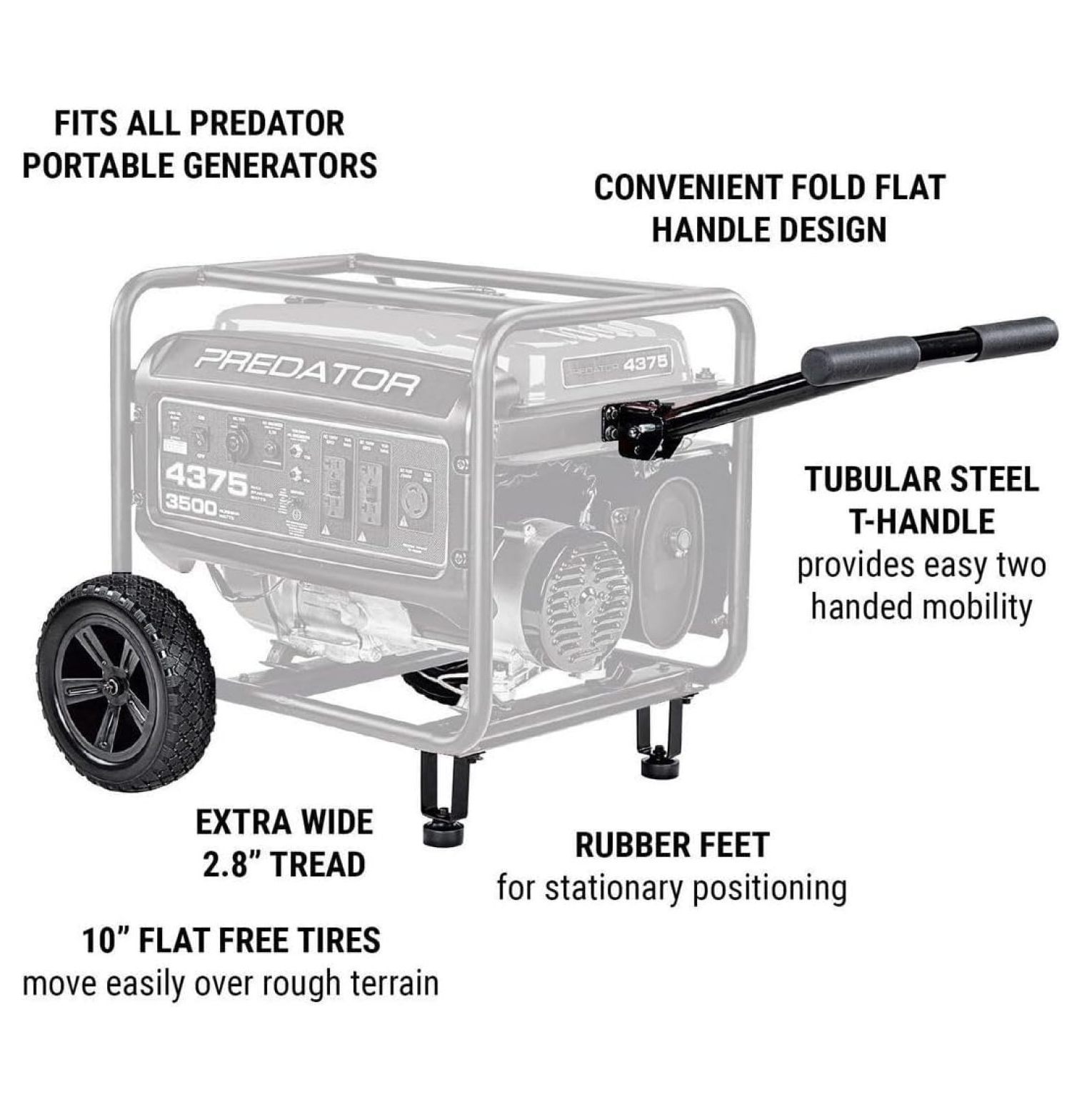 10 in. Heavy Duty Generator Wheel Kit
