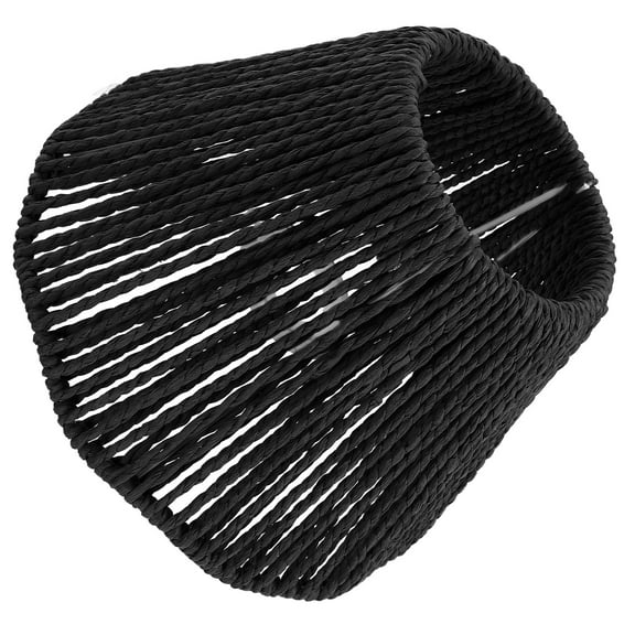 unbranded Table Lamp Large Shade Cordless Decorative Light Bulb Black