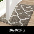 thumbnail image 5 of Buganda Extra Large Indoor Door Mat, 32"x 40", Non Slip Low-Profile Entrance Rug Front Inside Doormats Dirt Trapper Entry Door Rugs for Entryway, Brown Trellis, 5 of 9