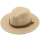 thumbnail image 1 of XmhyTop Sombrero masculino panameño, talla M (56 - 58cm), sombrero de paja, caqui claro, 1 pieza, 1 of 5