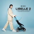 thumbnail image 2 of Cybex Libelle Lightweight pockit Travel Baby Stroller - Carry-On Compliant Compact Fold, One-Hand Adjustable Recline - Compatible with CYBEX Car Seats, Lava Grey, 2 of 5