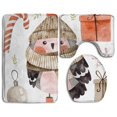 thumbnail image 1 of Sombrero Invierno Bufanda Acuarela Para Niños ABPHQTO Juego de alfombras de baño 3 piezas, 1 of 2