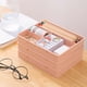 thumbnail image 5 of Organizador de Escritorio Apilable de 4 Compartimentos, Grueso, de Plástico, para Papelería y Artículos Pequeños, Clasificación Ordenada para Un Espacio de Trabajo Ordenado, 20 X 15,5 X 3 Cm, Rosa, 5 of 6