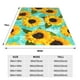 thumbnail image 3 of Balery Yellow Sunflowers With Green Leaves Manta de Felpa Suave y Acogedora – Cobija de Franela Aterciopelada para Cama, Lavable y Cálida para Sofá, Mascotas, Transpirable-60"x50", 3 of 7